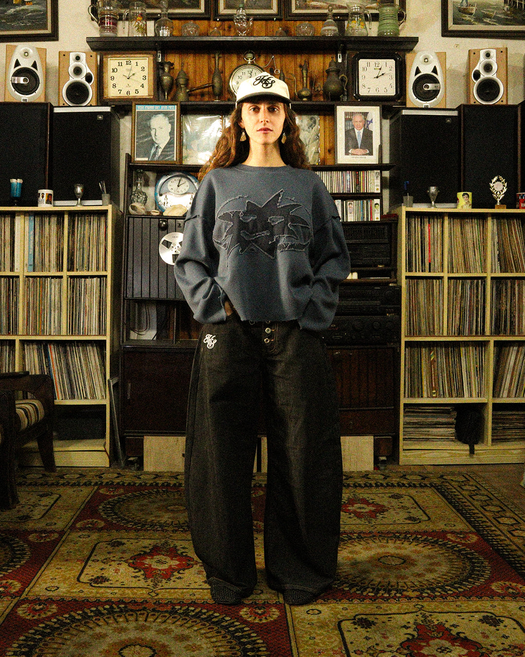 Navy Blue Waffle Longsleeve