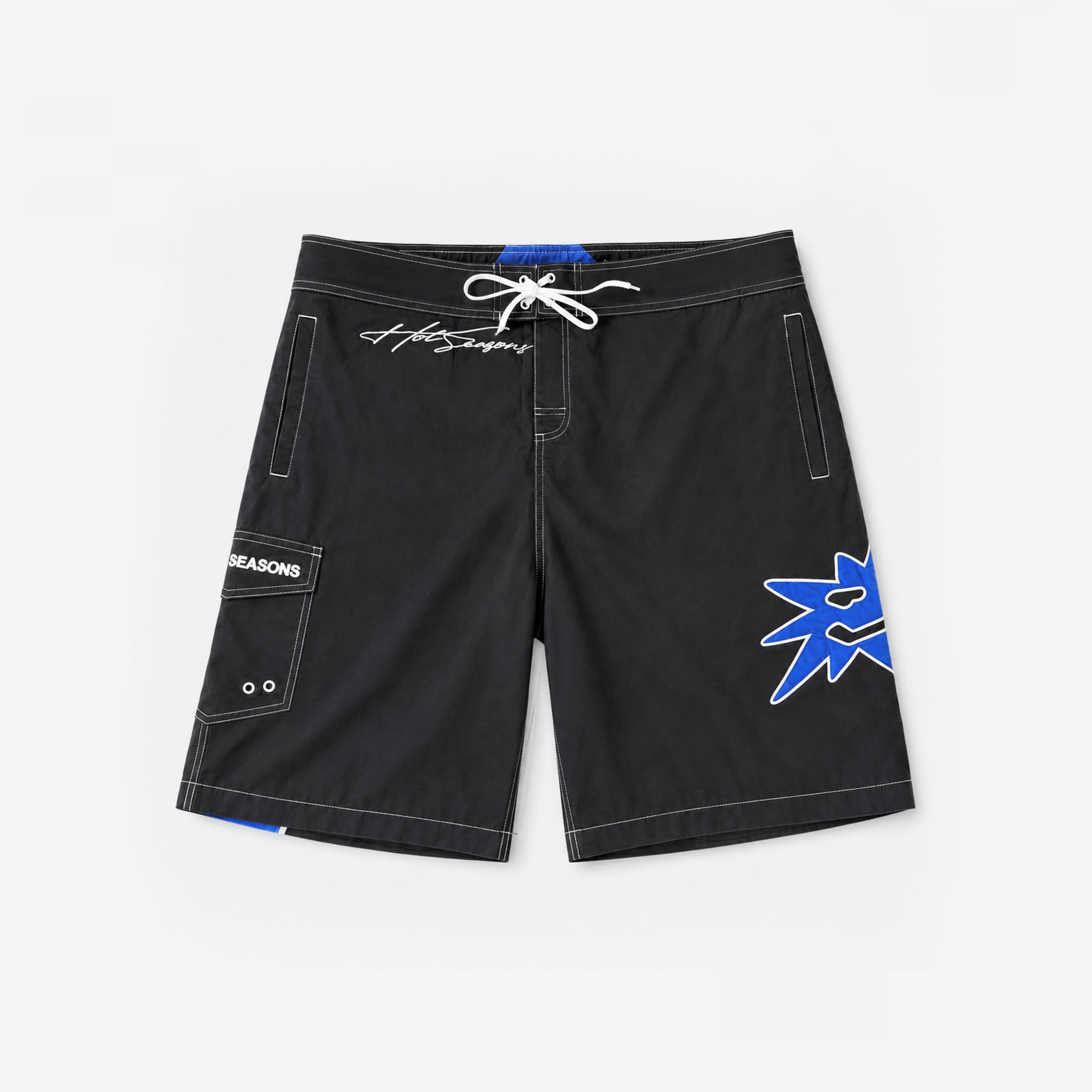 Black & Blue Swim Shorts