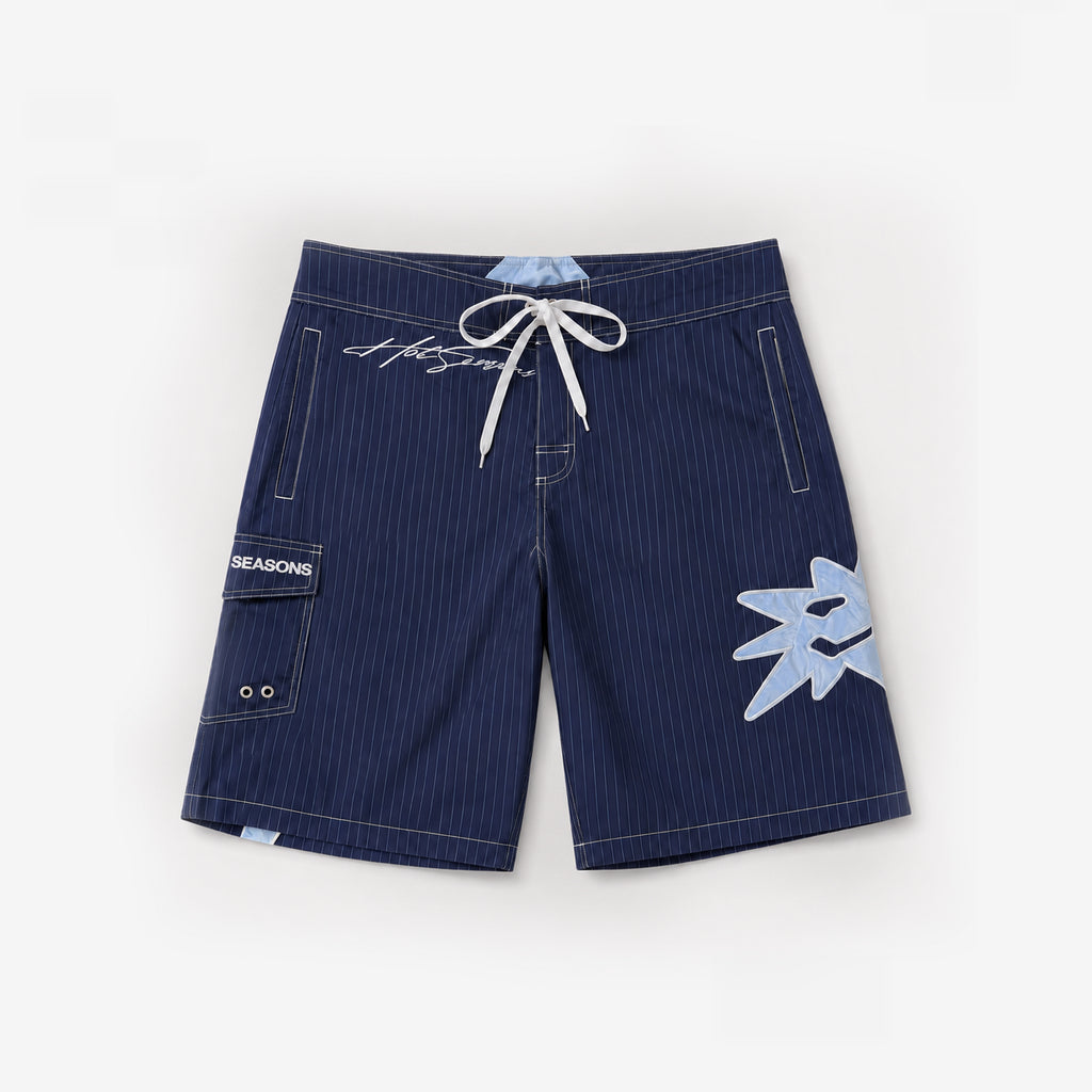 Blue with stripes Swim Shorts