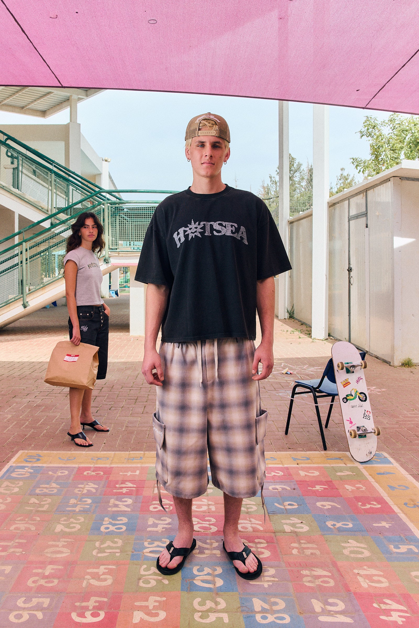 checkered cargo