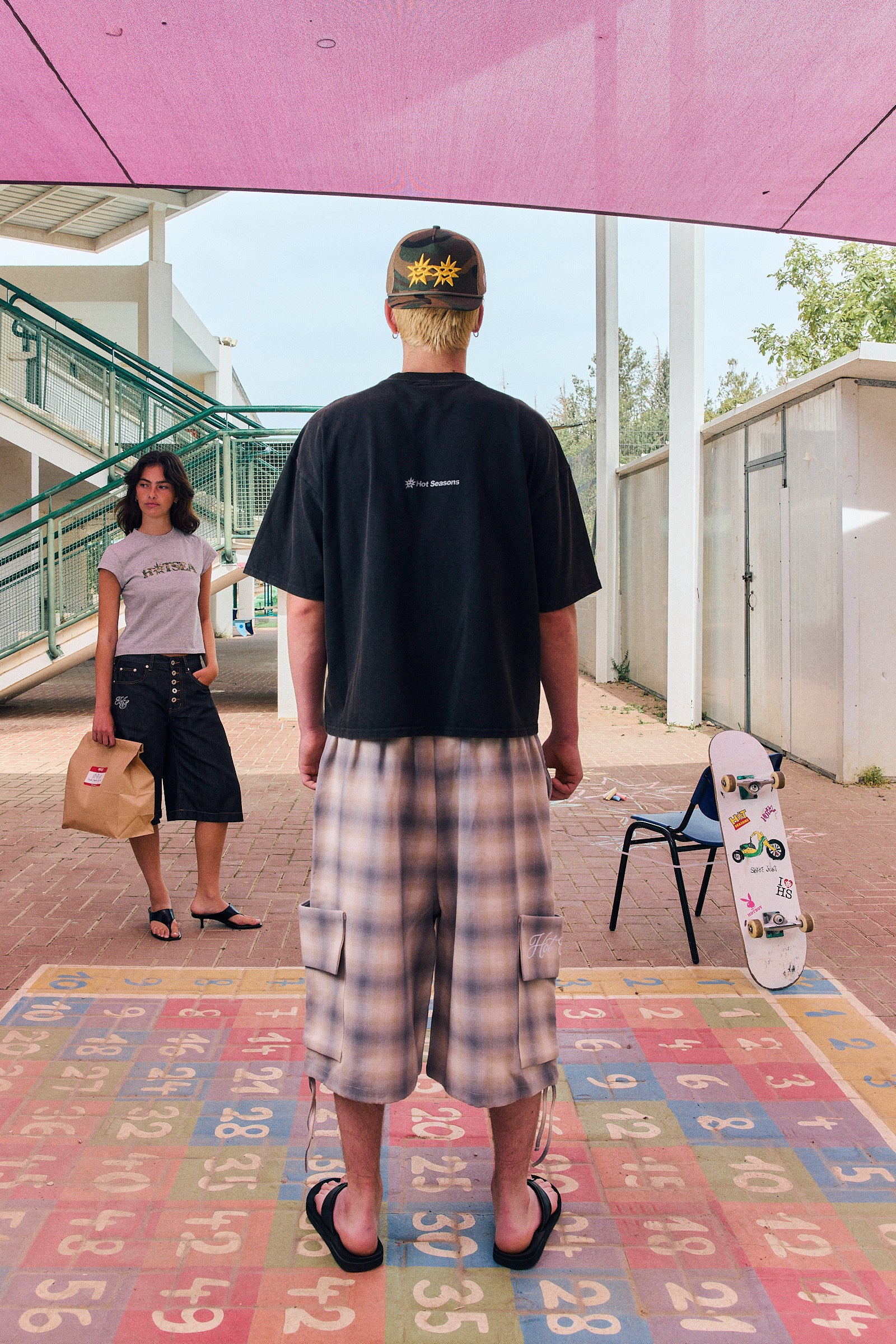 checkered cargo
