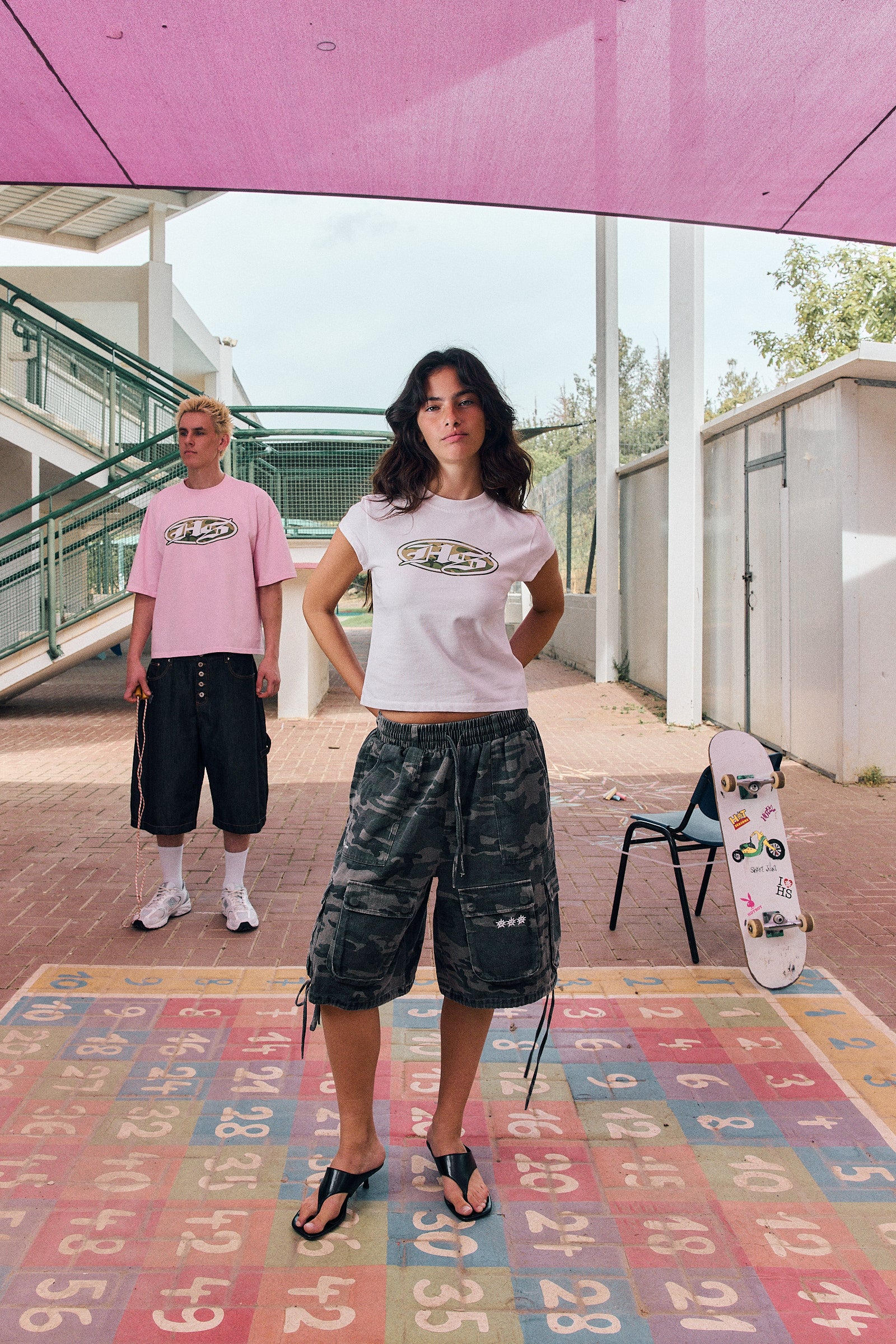 white baby tee